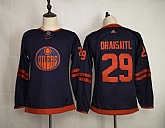 Youth Oilers 29 Leon Draisaitl Navy 50th anniversary Adidas Jersey,baseball caps,new era cap wholesale,wholesale hats